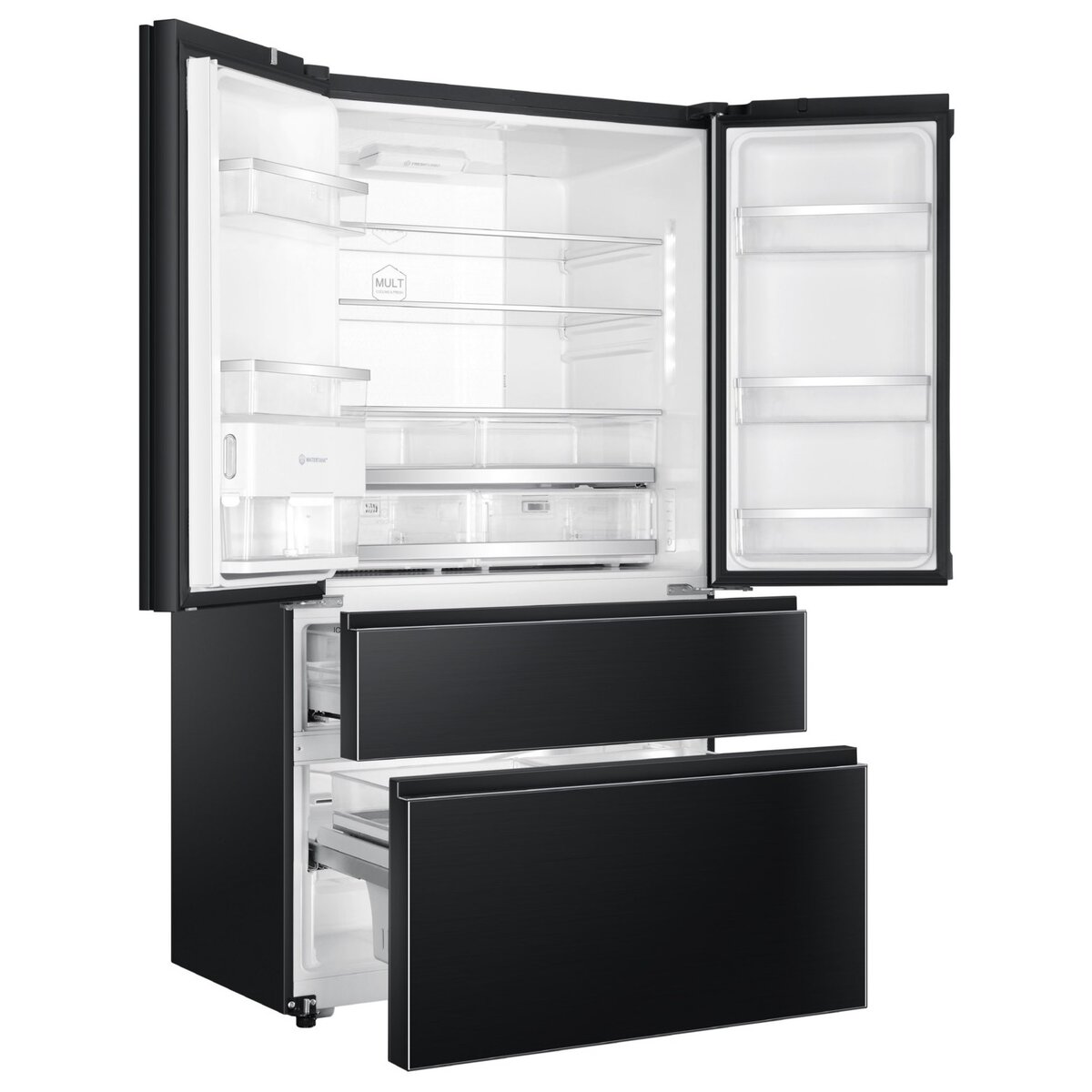 Lodówka HAIER HB26FSNAAA Side by Side No Frost 190cm Grafitowa