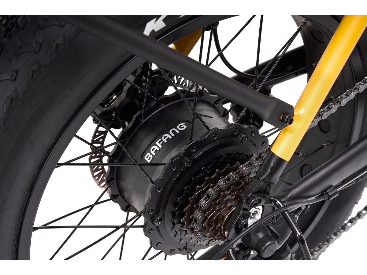 Rower elektryczny JEEP Sonoran U16 20 cali Czarnozłoty cena, opinie