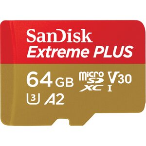 Karta pamięci SANDISK microSDXC Extreme Plus 64GB + Adapter