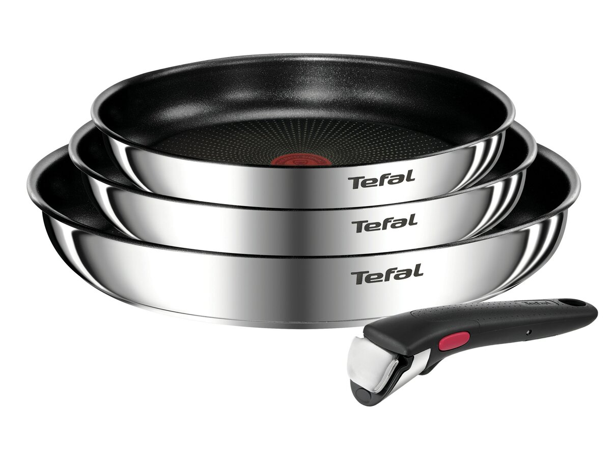 Zestaw patelni TEFAL Ingenio Emotion L897S474 (4 elementy) cena, opinie