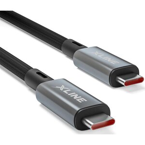 Kabel USB-C - USB-C XLINE 240W 8K 1 m Czarny