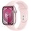 APPLE Watch 9 GPS 45mm koperta z aluminium (różowy) + pasek sportowy M/L (różowy)