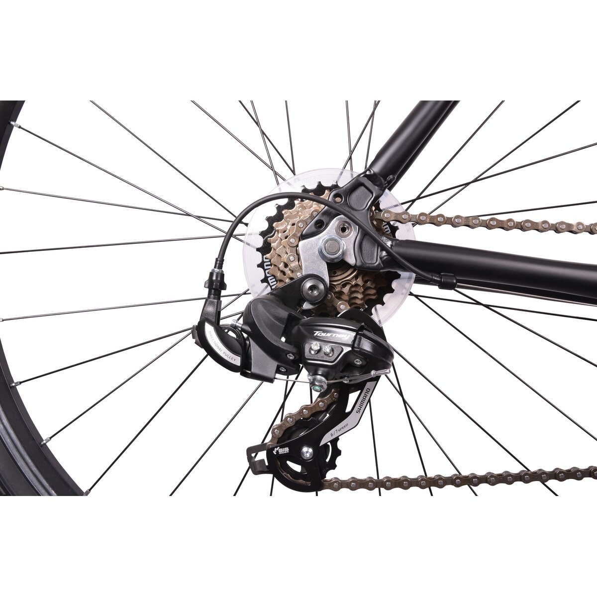 Rower crossowy INDIANA XCross 2.0 D21 damski Czarnofuksjowoszary