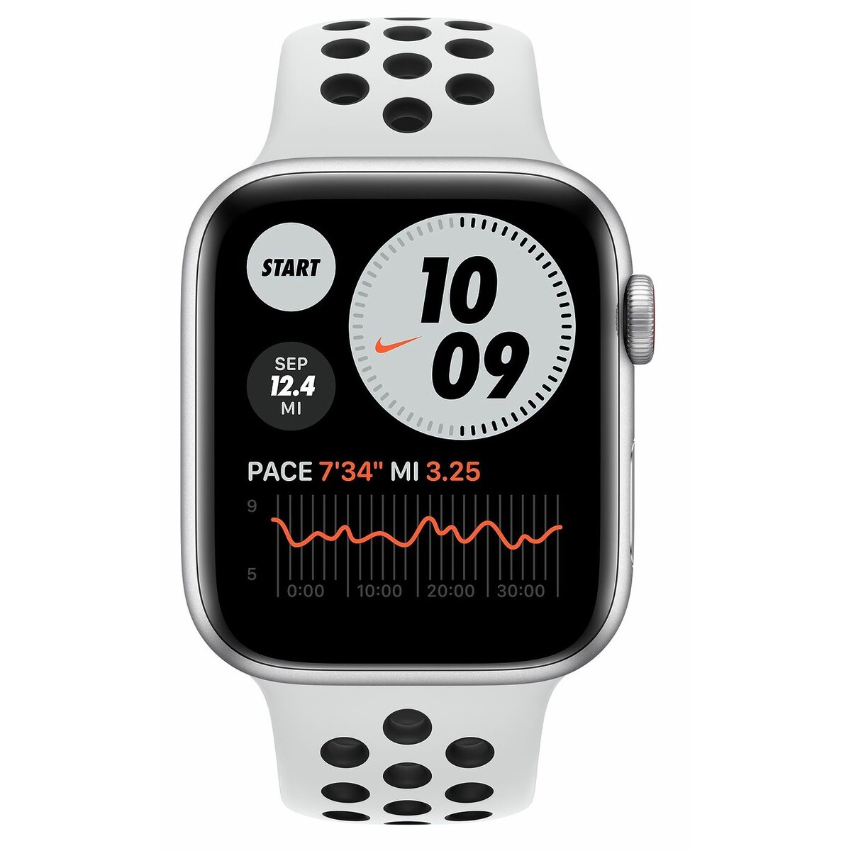APPLE Watch SE Nike GPS + Cellular 44mm koperta z aluminium (srebrny) + pasek sportowy (czysta