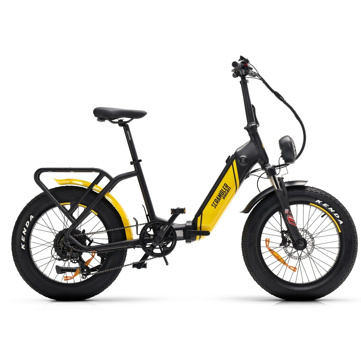 Rower elektryczny DUCATI Scrambler SCRX U17 20 cali Czarnożółty cena, opinie, dane techniczne