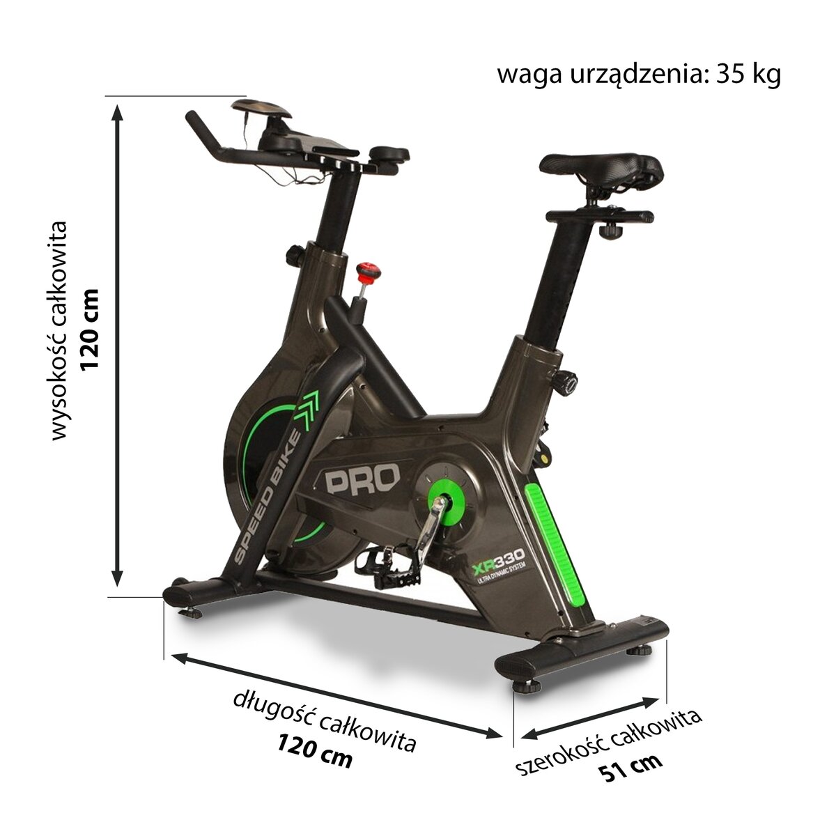 Rower spinningowy HERTZ FITNESS XR330 PRO cena, opinie, dane