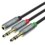 Kabel MiniJack 3.5mm - 2 x 3.5mm UNITEK 0.2 m