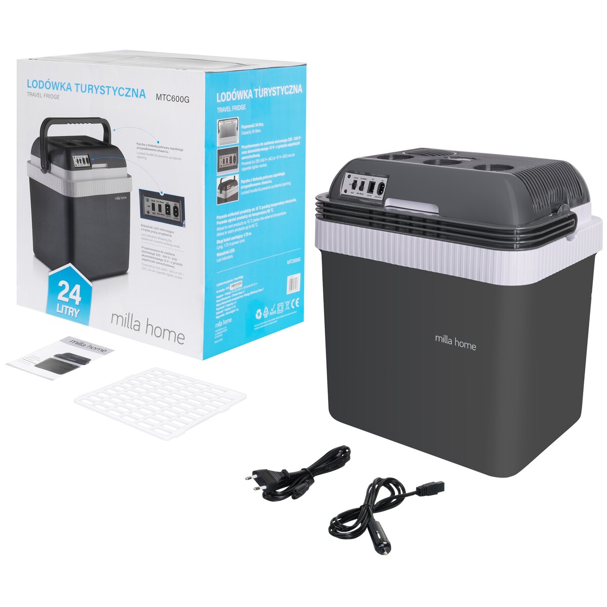 Lodówka MILLA HOME MTC600G cena, opinie, dane techniczne sklep