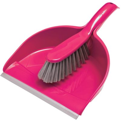 Zmiotka z szufelką YORK Compact Różowy Zmiotka z szufelką YORK Compact Różowy