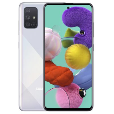 Smartfon SAMSUNG SM-A715 Galaxy A71 Srebrny Smartfon SAMSUNG SM-A715 Galaxy A71 Srebrny