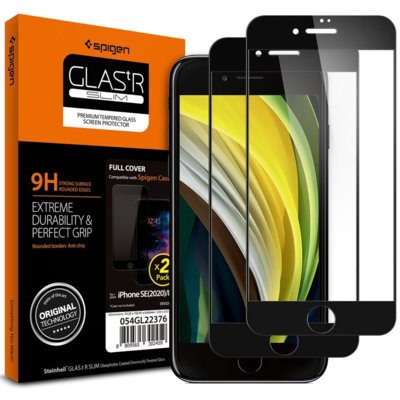 Szkło hartowane SPIGEN Glass FC do Apple iPhone 7/8/SE 2020 Czarny Szkło hartowane SPIGEN Glass FC do Apple iPhone 7/8/SE 2020 Czarny