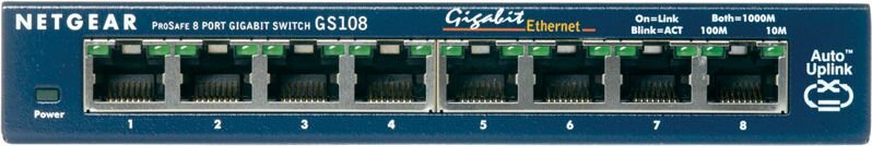 Switch NETGEAR GS108GE - wysoka przepustowość 32 GB/s duża liczba portów niski pobór mocy