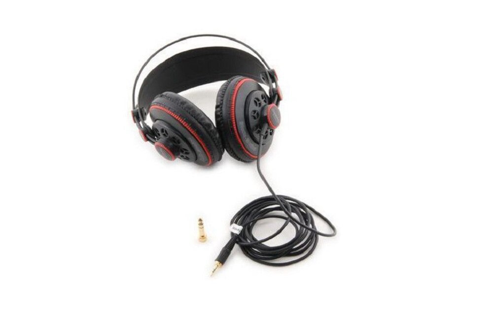 Słuchawki nauszne SUPERLUX HD681 Czarno czerwony Doskonałe brzmienie z potężnym basem