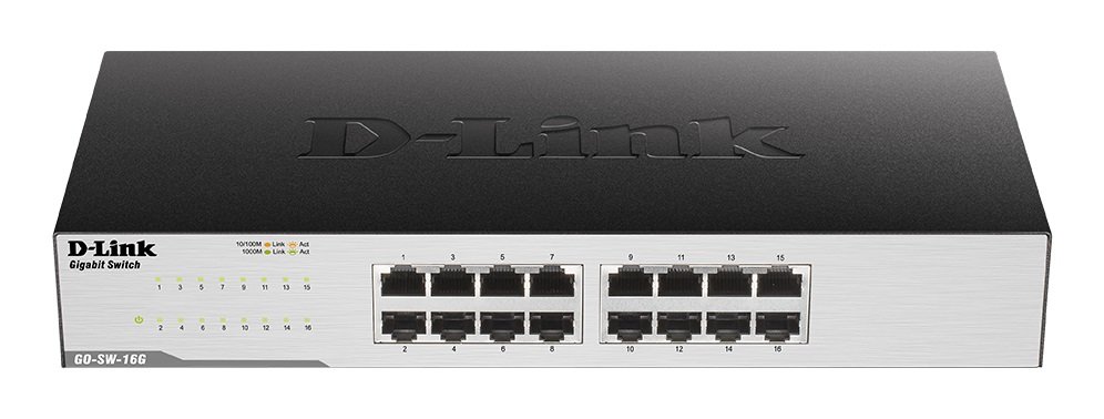 Switch D-LINK GO-SW-16G Front