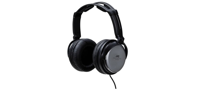 Słuchawki nauszne JVC HA-RX500-E Czarno-biały widok ogólny front