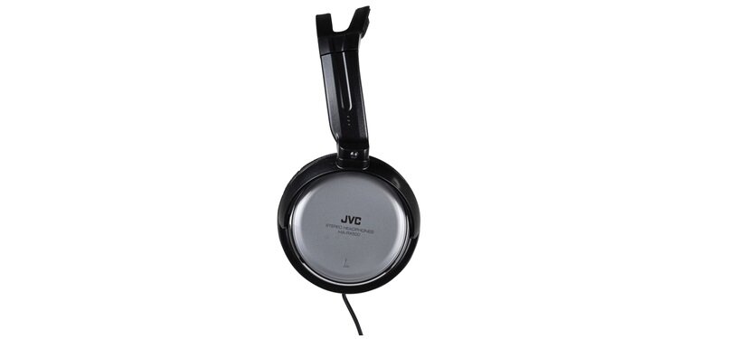 Słuchawki nauszne JVC HA-RX500-E Czarno-biały widok bok