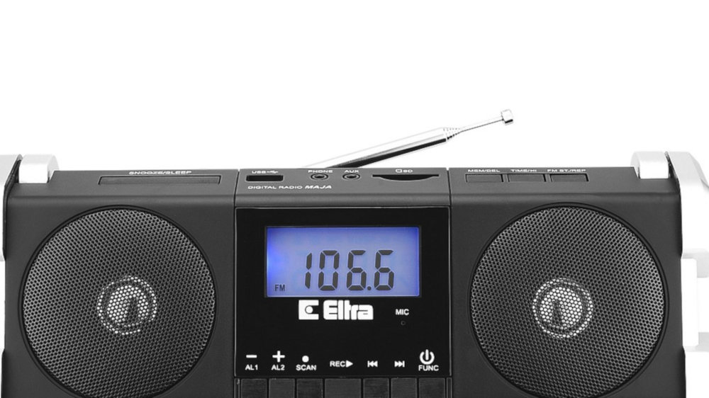 Radio ELTRA MAJA USB Czarno-Srebrny - Wyświetlacz