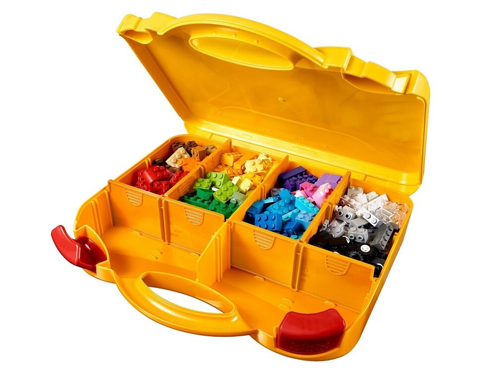 LEGO Classic Kreatywna walizka 10713 - wygląd ogólny sposób na świetną zabawe rozwój kreatywności i zdolności manualnych