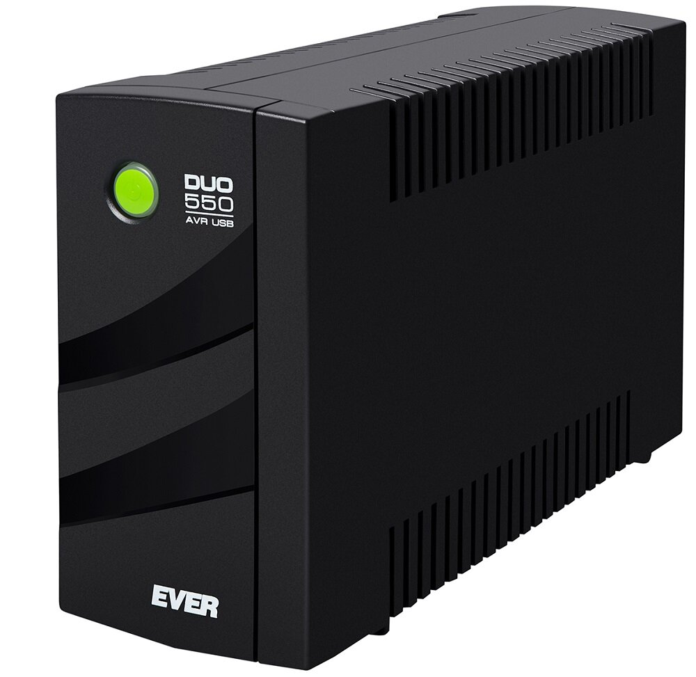 Zasilacz UPS EVER Duo 550 Avr USB - system sygnalizacyjny 