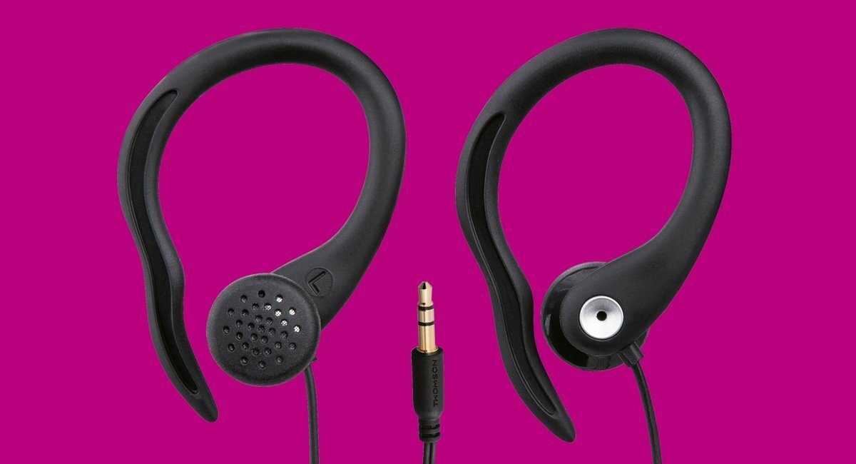 Wygodne słuchawki sportowe Thomson EAR5105 Clip-On, konstrukcja gwarantująca komfort i stabilność