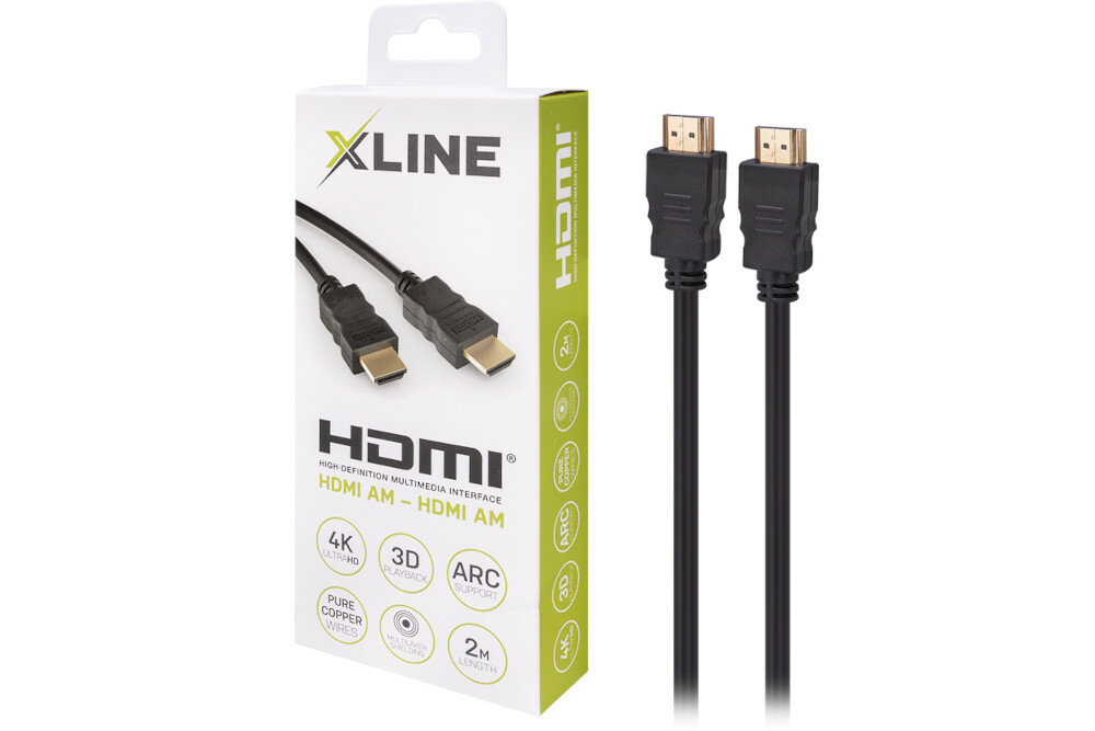 Kabel HDMI-HDMI GÖTZE & JENSEN X-Line 5 m wyglad koniec dlugosc