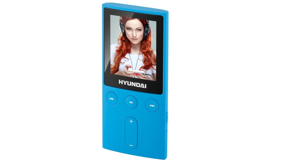 Odtwarzacz MP3 HYUNDAI MPC501GB4FMBL Niebieski - Wyświetlacz