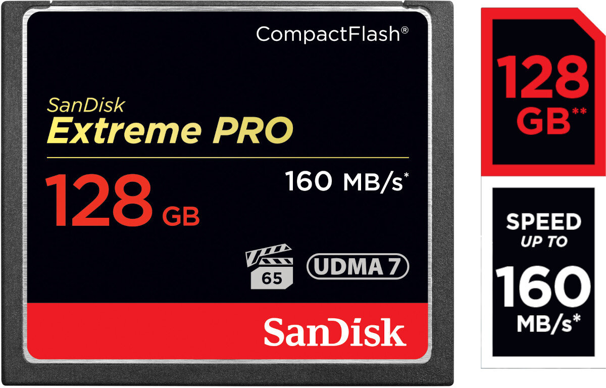 Karta pamieci SANDISK Compact Flash Extreme Pro 128 GB duza wydajnosc