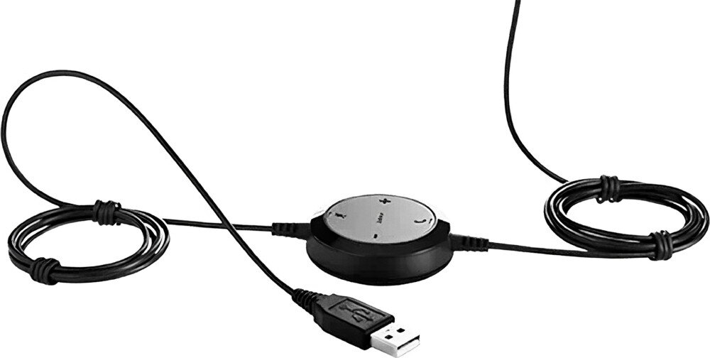 Słuchawki nauszne JABRA Evolve 20 UC mikrofon podłączenie kabel