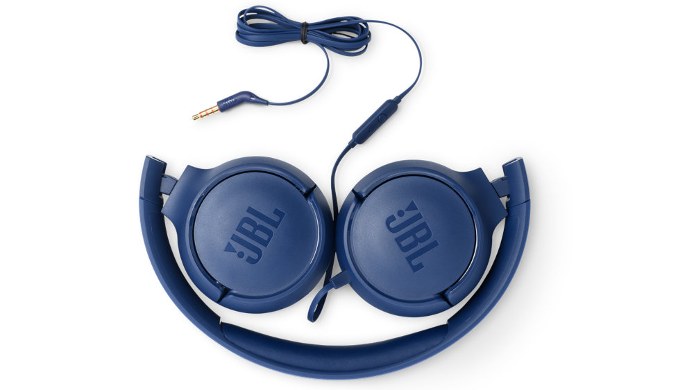 Słuchawki Nauszne JBL TUNE 500 Niebieski - Składana Konstrukcja