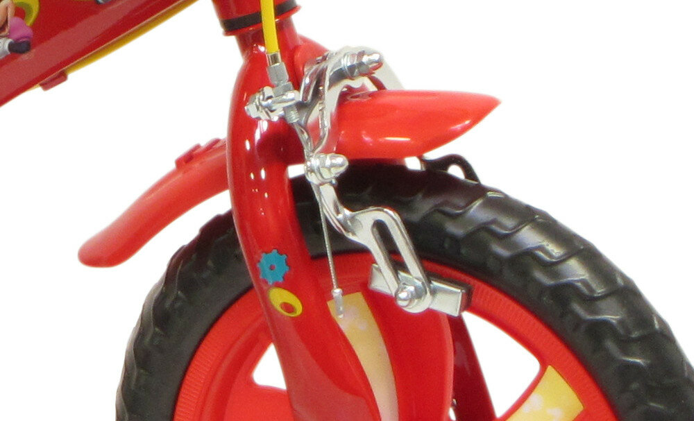 Rower DISNEY Myszka Miki 12 Czerwony hamulec przedni