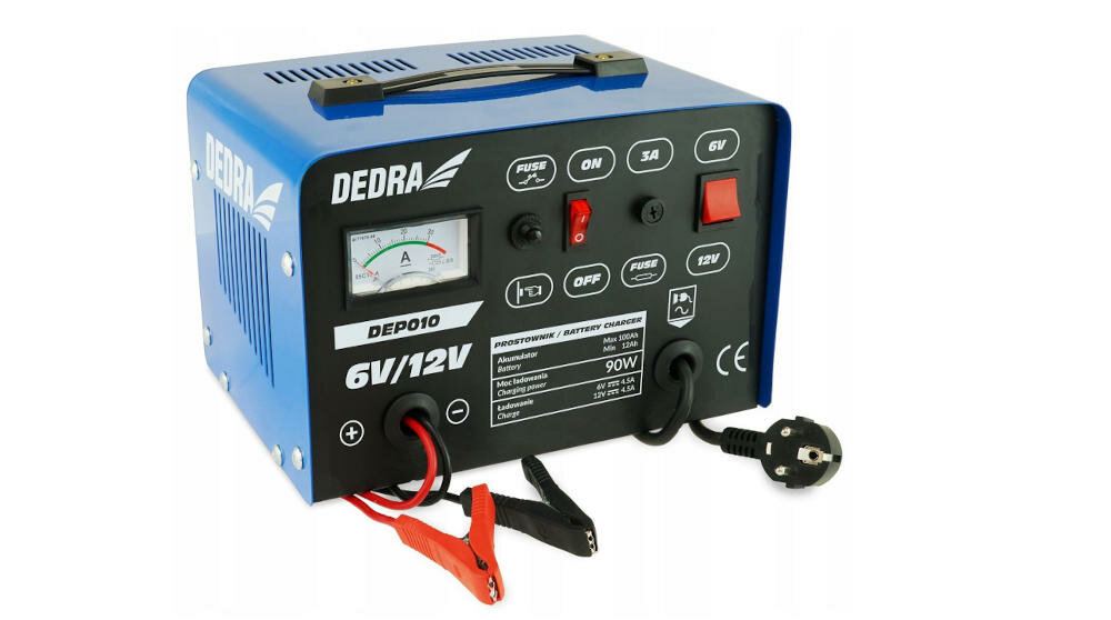 DEDRA-DEP010 prostownik ładowanie akumulator płynna regulacja prąd schowek kabel