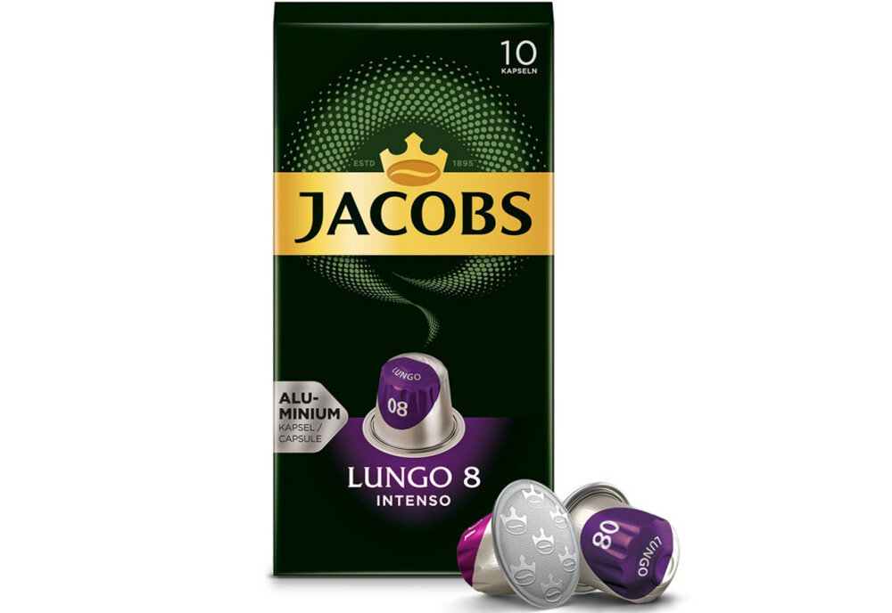 Kapsulki JACOBS Lungo 8 ziarna smak aromat