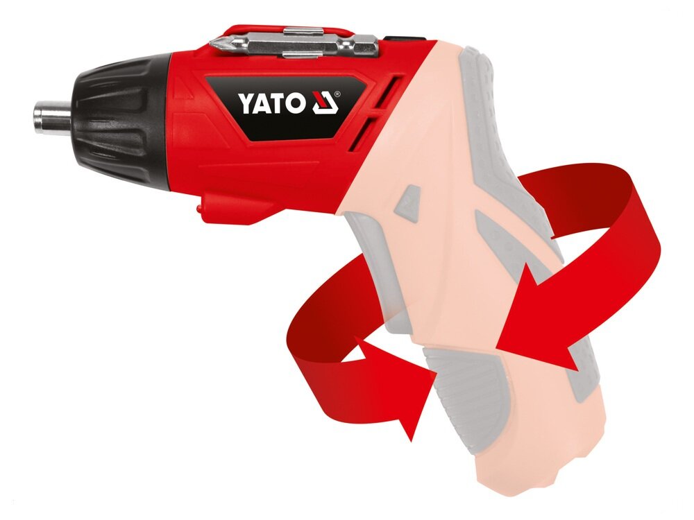 Wkrętarka YATO YT-82760 solidny i antypoślizgowy uchwyt kompaktowa ergonomiczna konstrukcja w warunkach domowych obrotowy przegub