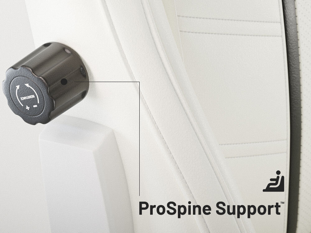 Fotel DIABLO X-Ray (L) Biało-czarny System ProSpine Support™ detale