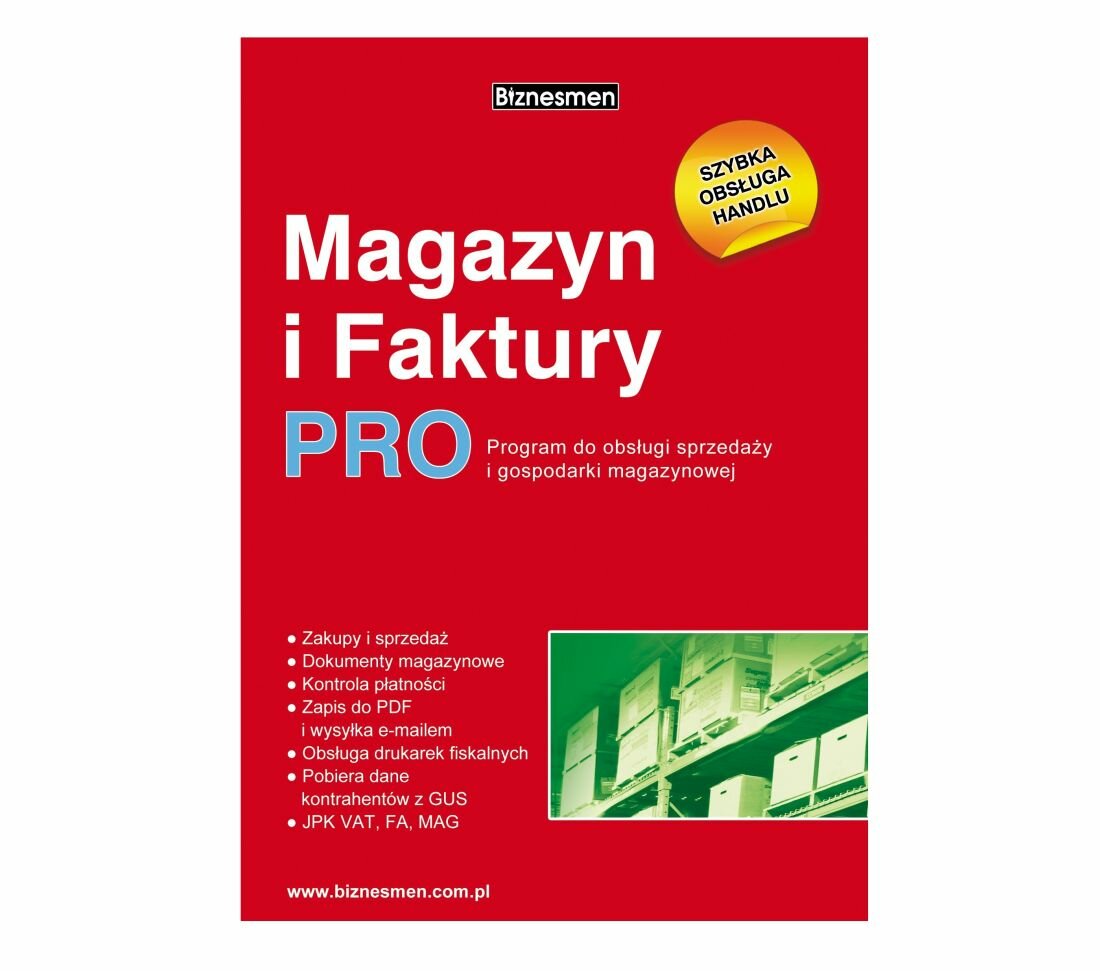 Program DGCS BIZNESMEN Magazyn i Faktury PRO - Magazyn i Faktury PRO 