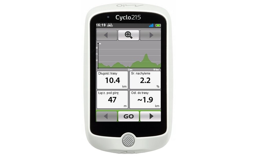 Nawigacja MIO Cyclo 215  mapy ekran sterowanie licencja gps wifi