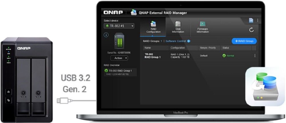 Serwer plików QNAP TR-002 - funckje wysoka wydajnosc 