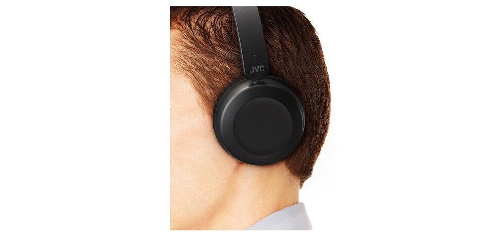Słuchawki nauszne JVC HA-S31M-B-E Czarny widok bok głowa
