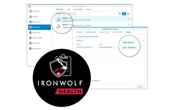 Dysk Seagate IronWolf Pro 12TB HDD - aplikacja dedykowana IronWolf Health Management analiza parametrów pracy prewencyjna reakcja na zagrożenia