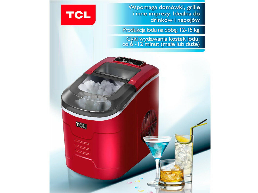Kostkarka do lodu TCL Ice R9 kostki warzywa do drinków