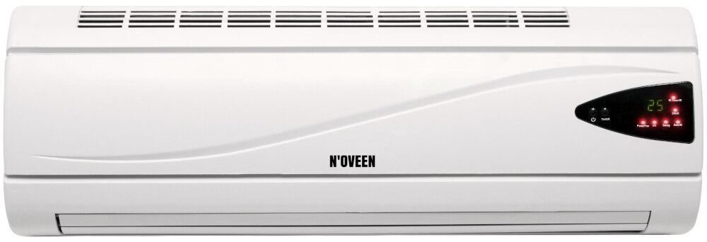 Kurtyna powietrzna N'OVEEN HC2200 dwa zakresy mocy pionowy strumień powietrza nawiew ciepły zimny lub gorący funkcję zabezpieczającą przed przegrzaniem