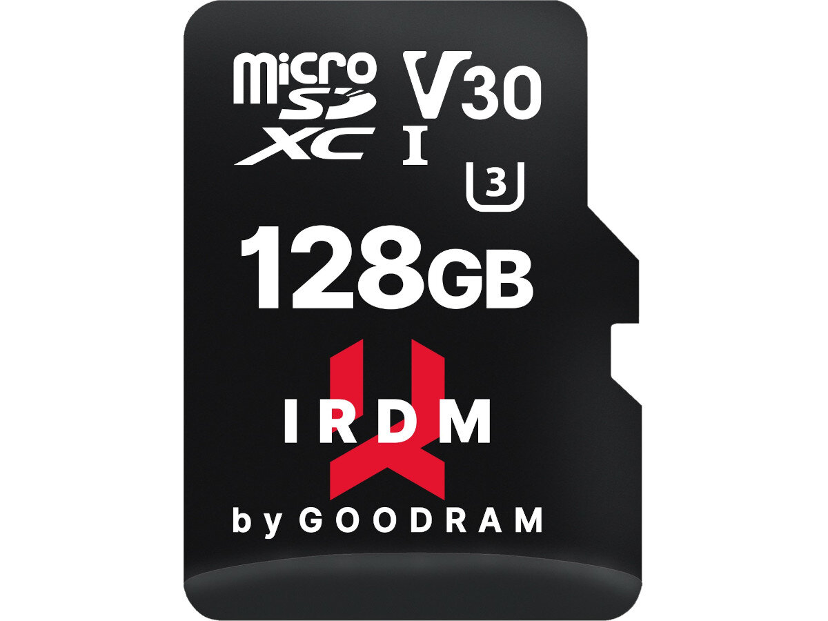Karta pamięci GOODRAM IRDM microSDXC 128GB szybkość zapis odczyt