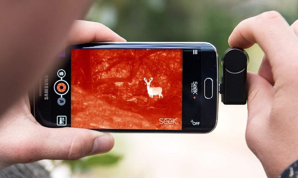 Kamera termowizyjna SEEK THERMAL Compact XR Android USB-C (CT-AAA) wymiary wielkość zasięg odległość stabilność