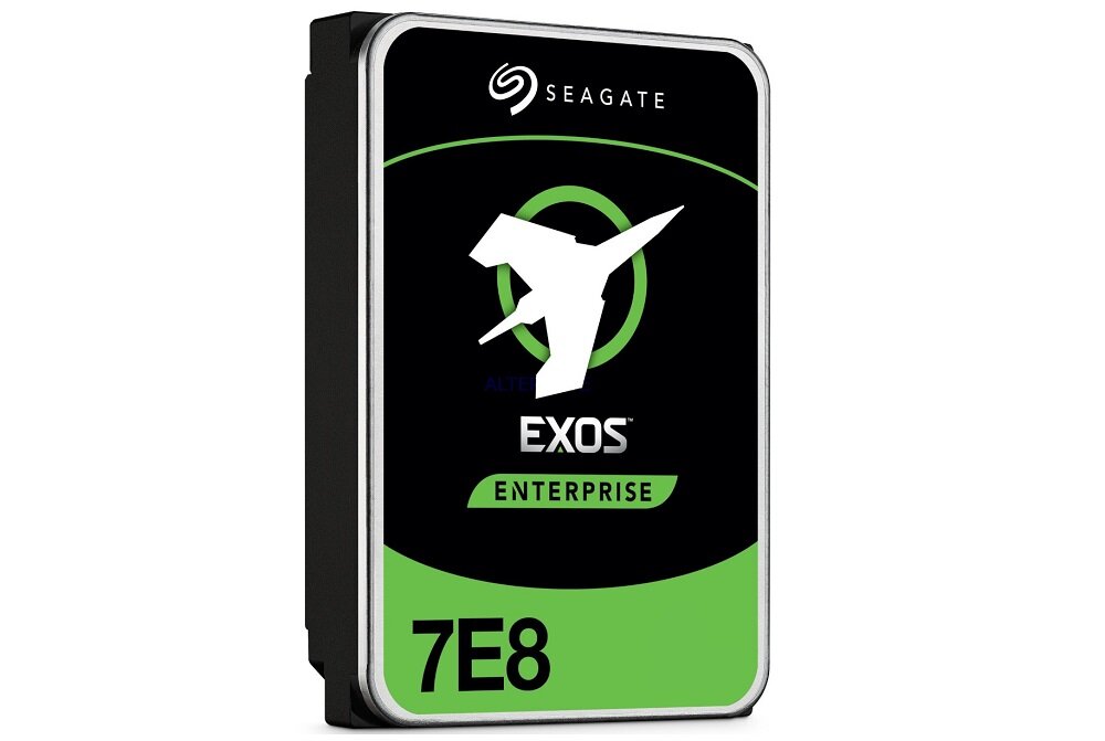 Dysk SEAGATE Exos 7E8 8TB HDD - wygląd ogólny pojemność 8TB odpowiednia technologia wykonania i pracy CMR szybki transer danych