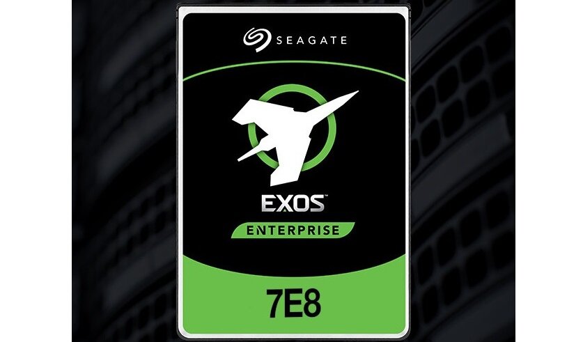 Dysk SEAGATE Exos 7E8 8TB HDD - niewielki rozmiar 147 x 101.85 x 26.1 mm niska waga 620g SATA III 6 GB/s