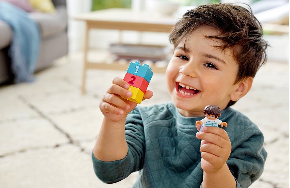 LEGO Duplo Pudełko z klockami 10913 zabawka edukacyjna kreatywna zabawa 65 elementów cyfry