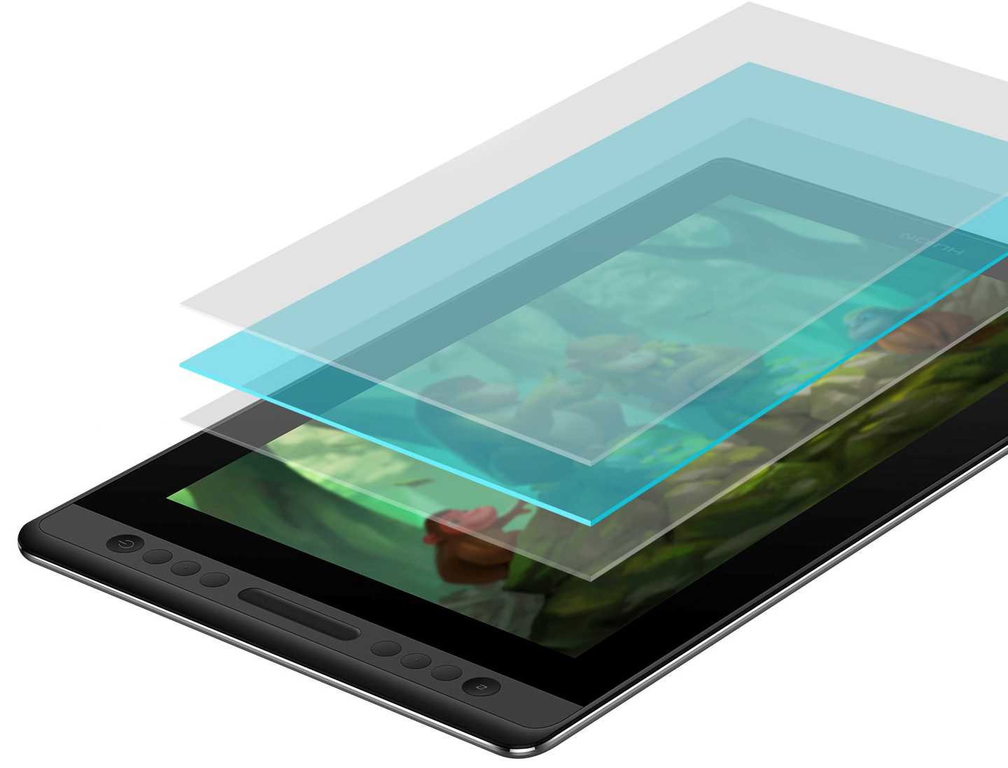 Tablet graficzny HUION Kamvas Pro 16 - powłoka ekranu