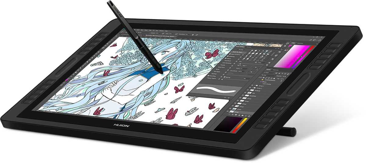 Tablet graficzny HUION Kamvas Pro 22 2019 - regulowana podstawa 