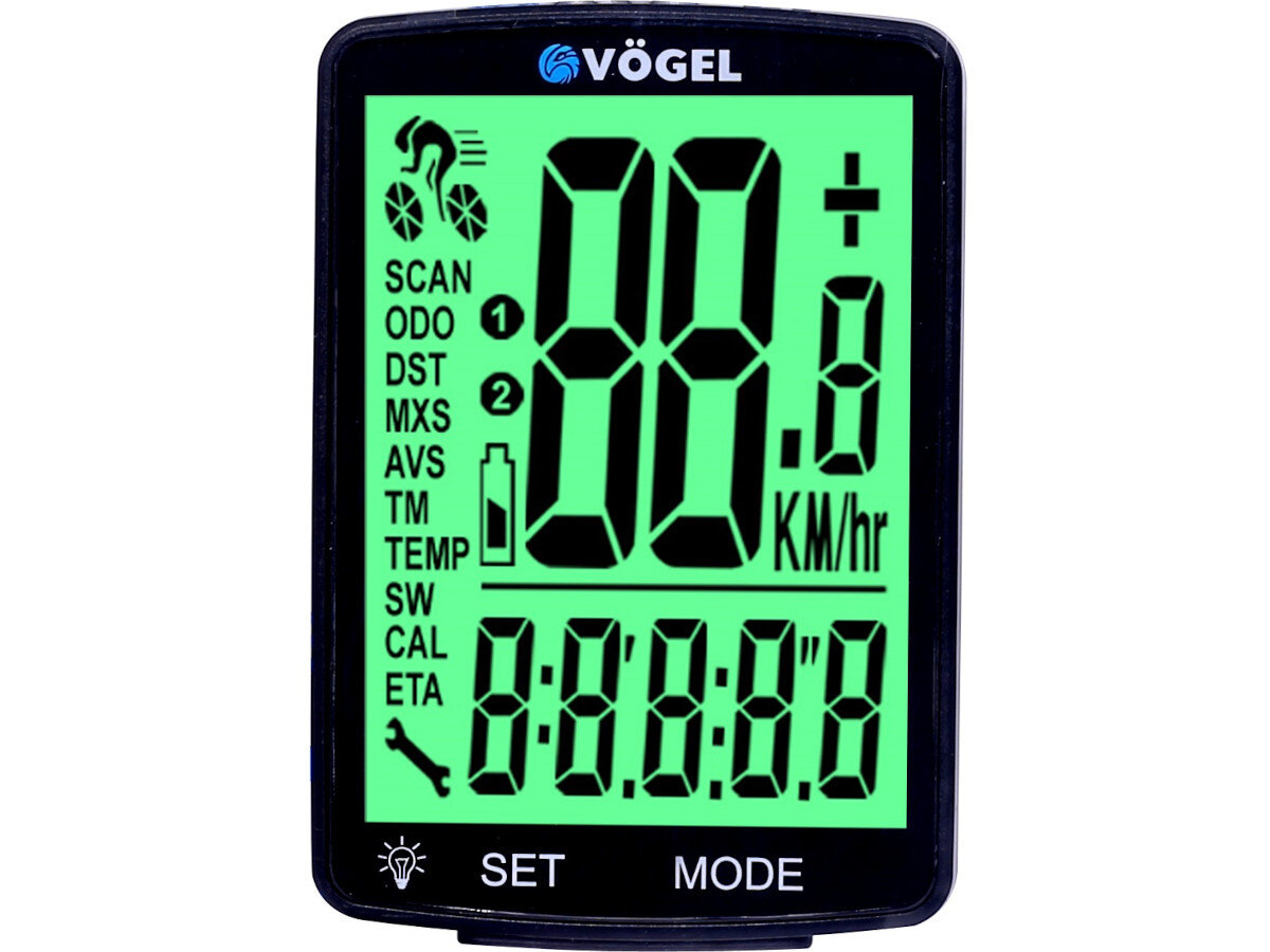 Licznik rowerowy VOGEL VL6 funkcje