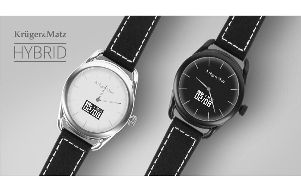 Smartwatch KRUGER MATZ Hybrid Srebrny Licznik kalorii